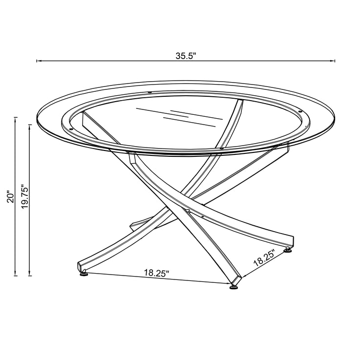 Brooke Coffee Table - Home Furniture And More (Brentwood, MD)