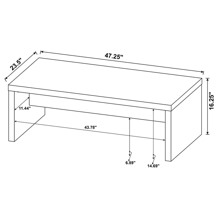 Lynette Coffee Table - Home Furniture And More (Brentwood, MD)
