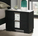 Crown Mark Furniture Rangley 2 Drawer Nightstand In Black - Home Furniture And More (Brentwood, MD)