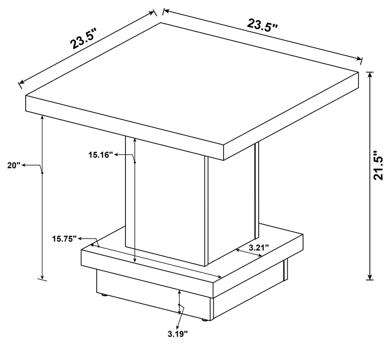 Reston End Table - Home Furniture And More (Brentwood, MD)