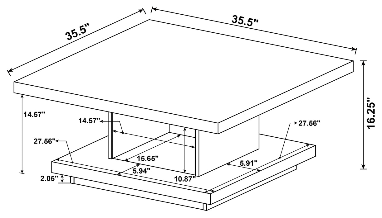 Reston Coffee Table - Home Furniture And More (Brentwood, MD)