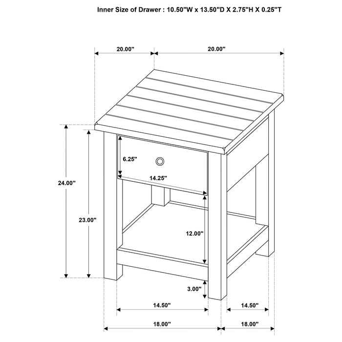 Payne End Table - Home Furniture And More (Brentwood, MD)