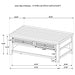 Concord Mobile Coffee Table - Home Furniture And More (Brentwood, MD)