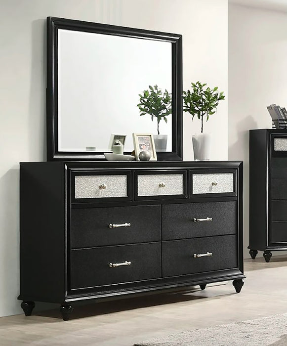 Lila 7 Drawer Dresser In Black - Home Furniture And More (Brentwood, MD)