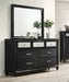 Lila 7 Drawer Dresser In Black - Home Furniture And More (Brentwood, MD)