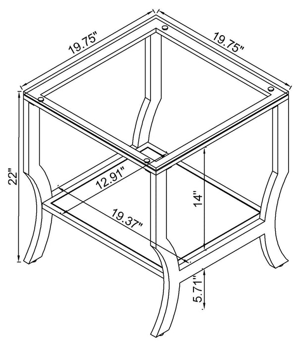 Saide End Table - Home Furniture And More (Brentwood, MD)