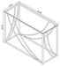 Lille Console Table - Home Furniture And More (Brentwood, MD)