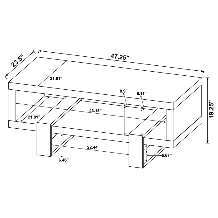 Dinard Coffee Table - Home Furniture And More (Brentwood, MD)