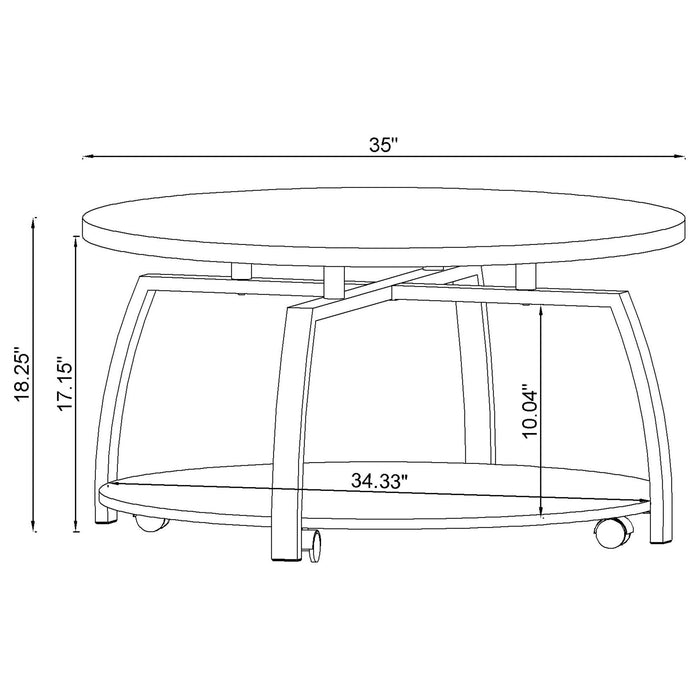 Dacre Mobile Coffee Table - Home Furniture And More (Brentwood, MD)