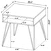 Fanning End Table - Home Furniture And More (Brentwood, MD)
