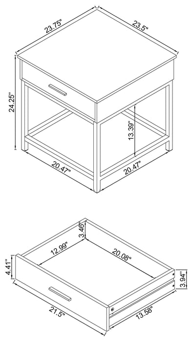Byers End Table - Home Furniture And More (Brentwood, MD)
