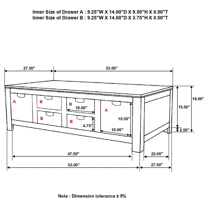 Esther Coffee Table - Home Furniture And More (Brentwood, MD)