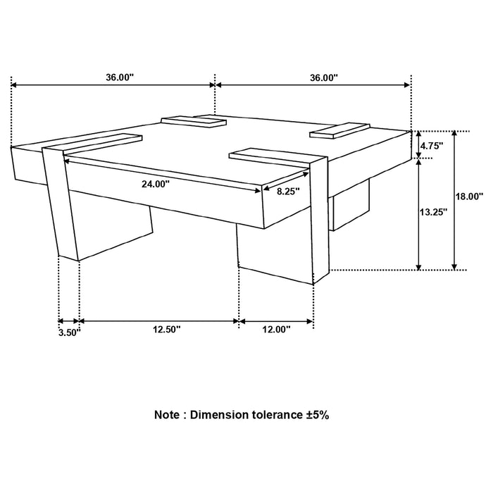 Samira Coffee Table - Home Furniture And More (Brentwood, MD)