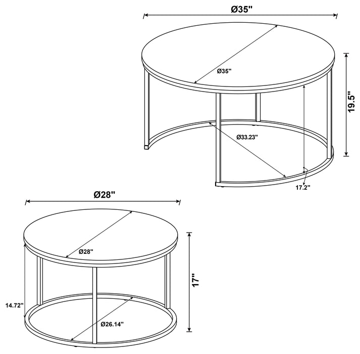 Lainey Nesting Coffee Table - Home Furniture And More (Brentwood, MD)