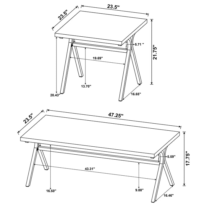 Colmar Coffee Table Set - Home Furniture And More (Brentwood, MD)