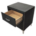 Lucinda 2 Drawer Nightstand In Black - Home Furniture And More (Brentwood, MD)