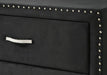 Lucinda 2 Drawer Nightstand In Black - Home Furniture And More (Brentwood, MD)