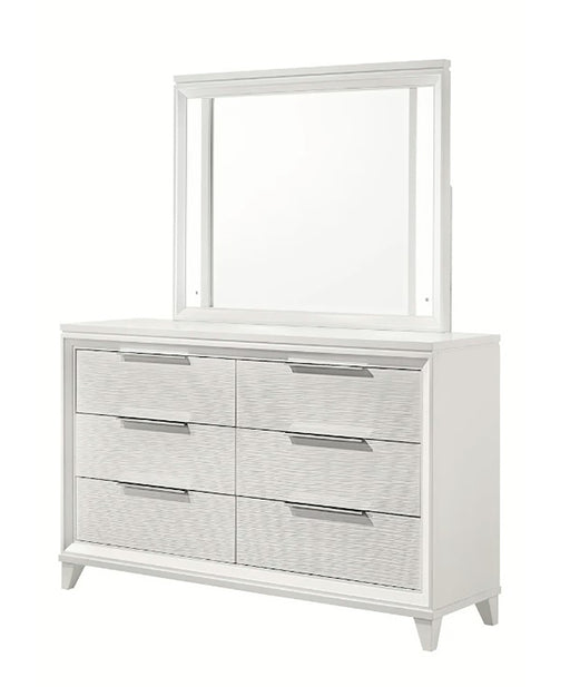 Cressida 6 Drawer Dresser In White - Home Furniture And More (Brentwood, MD)