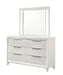Cressida 6 Drawer Dresser In White - Home Furniture And More (Brentwood, MD)