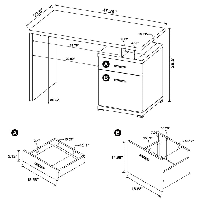 Irving Computer Desk - Home Furniture And More (Brentwood, MD)