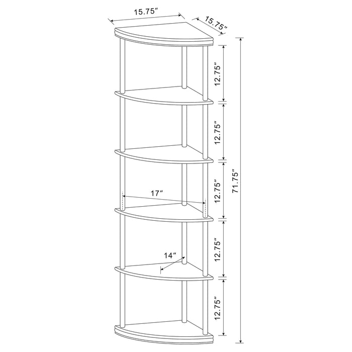 Bonwick Corner Bookshelf - Home Furniture And More (Brentwood, MD)