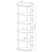 Bonwick Corner Bookshelf - Home Furniture And More (Brentwood, MD)
