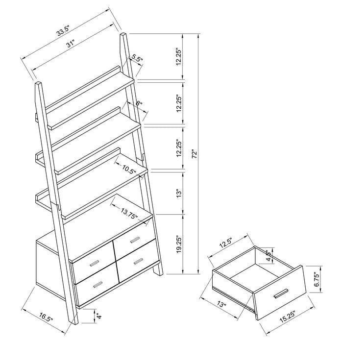 Colella Bookshelf - Home Furniture And More (Brentwood, MD)
