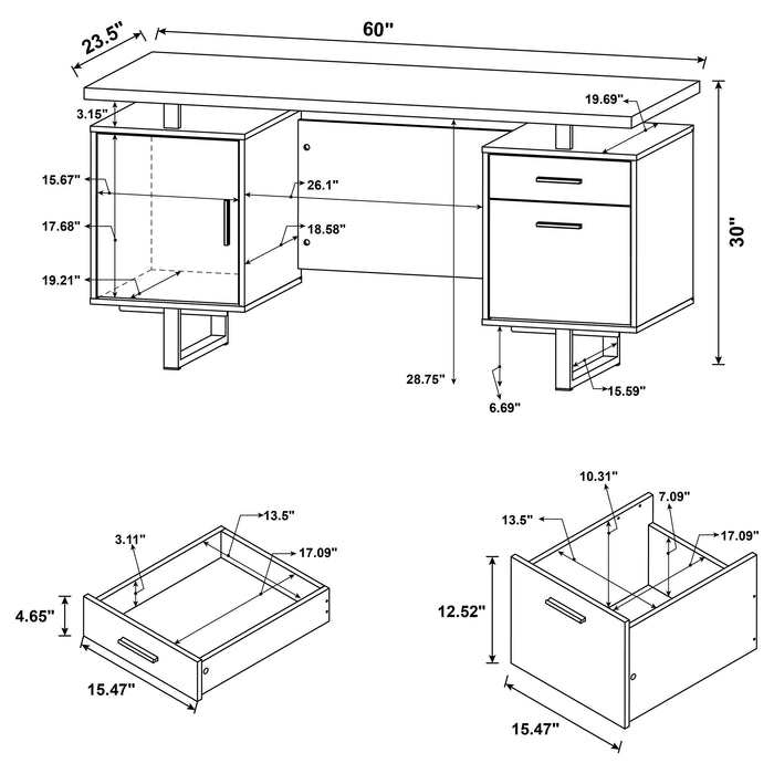 Lawtey Computer Desk - Home Furniture And More (Brentwood, MD)
