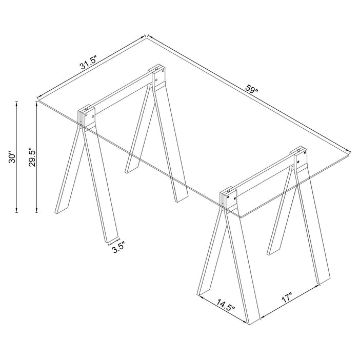 Amaturo Writing Desk - Home Furniture And More (Brentwood, MD)
