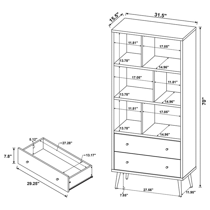 Maeve Bookcase - Home Furniture And More (Brentwood, MD)