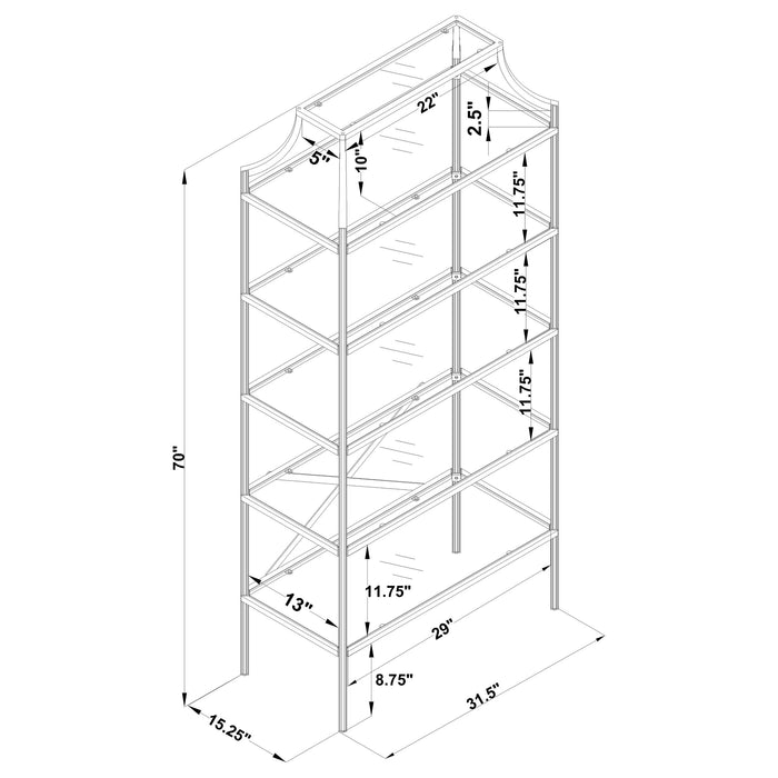 Serena Bookshelf - Home Furniture And More (Brentwood, MD)