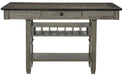 Granby Counter Height Dining Table in Coffee and Antique Gray 5627GY-36* - Home Furniture And More (Brentwood, MD)