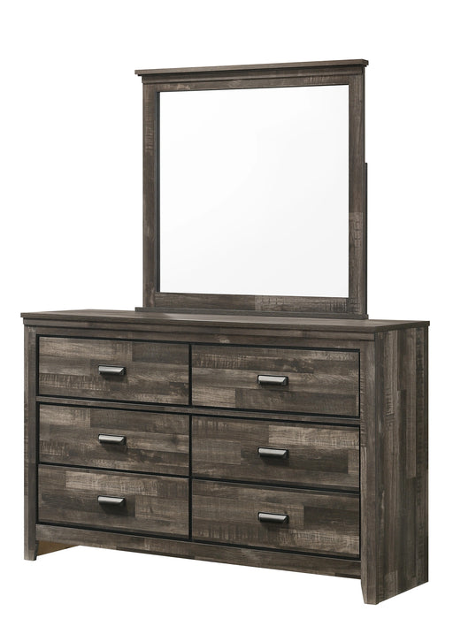 Crown Mark Furniture Carter 6 Drawer Dresser in Brown image