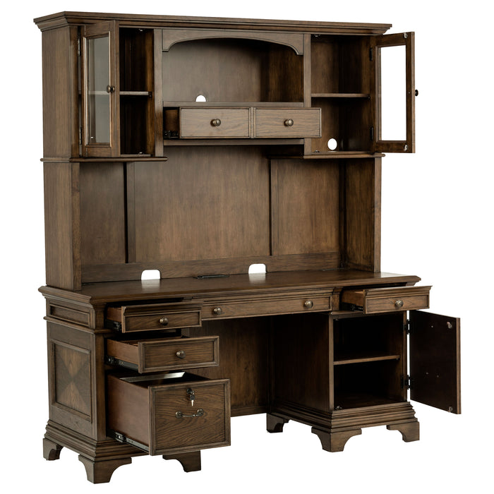 Hartshill Credenza Desk with Hutch - Home Furniture And More (Brentwood, MD)