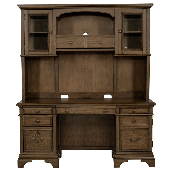 Hartshill Credenza Desk with Hutch - Home Furniture And More (Brentwood, MD)