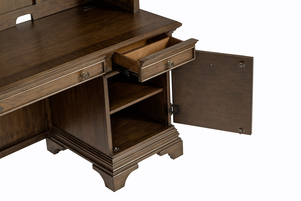 Hartshill Credenza Desk with Hutch - Home Furniture And More (Brentwood, MD)