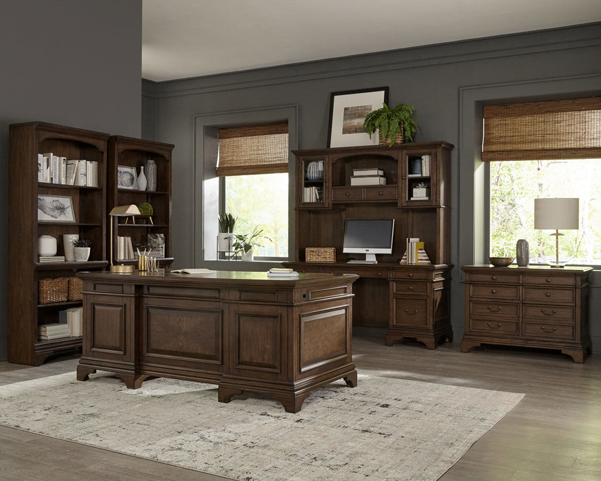 Hartshill Credenza Desk with Hutch - Home Furniture And More (Brentwood, MD)