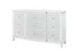 Alina White Dresser with LED