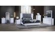 Ylime Smooth White Bed, Dresser, Mirror, Nightstand