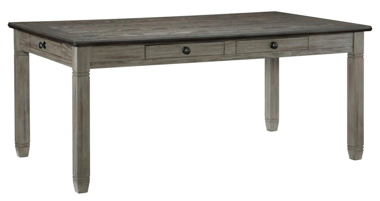 Granby Dining Table in Coffee and Antique Gray 5627GY-72 - Home Furniture And More (Brentwood, MD)
