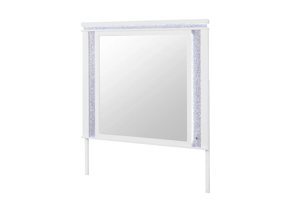 Alina White Mirror with LED