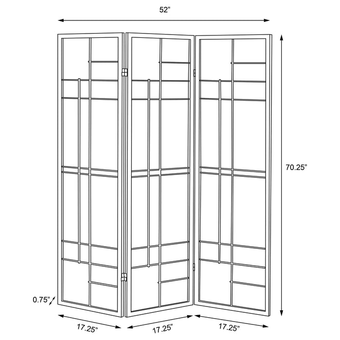 Katerina Three-Panel Room Divider - Home Furniture And More (Brentwood, MD)