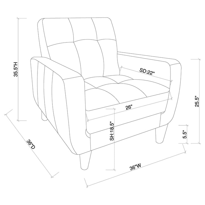 Aaron Accent Chair - Home Furniture And More (Brentwood, MD)