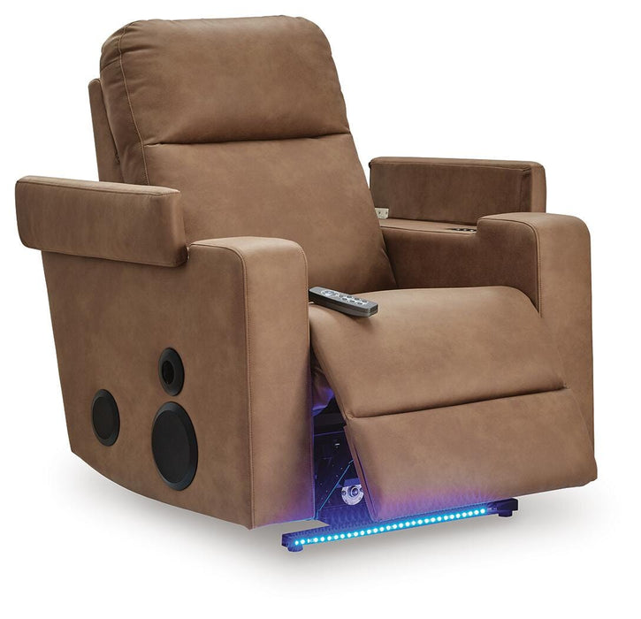 Lorrenton Power Glider Recliner with Audio System - Home Furniture And More (Brentwood, MD)