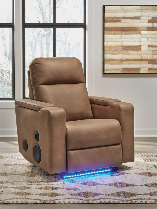 Lorrenton Power Glider Recliner with Audio System - Home Furniture And More (Brentwood, MD)