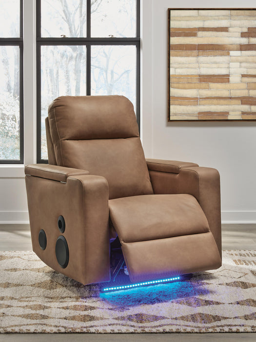 Lorrenton Power Glider Recliner with Audio System - Home Furniture And More (Brentwood, MD)