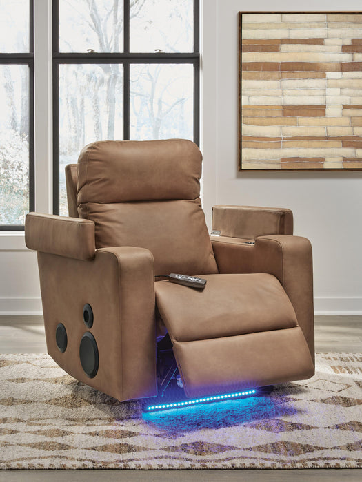 Lorrenton Power Glider Recliner with Audio System - Home Furniture And More (Brentwood, MD)