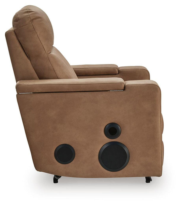 Lorrenton Power Glider Recliner with Audio System - Home Furniture And More (Brentwood, MD)