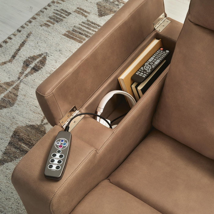 Lorrenton Power Glider Recliner with Audio System - Home Furniture And More (Brentwood, MD)