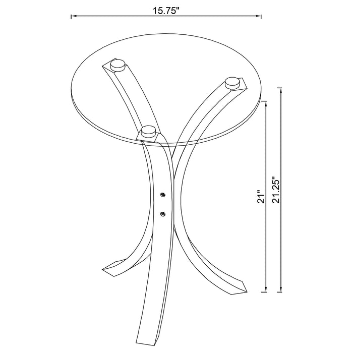 Edgar Side Table - Home Furniture And More (Brentwood, MD)